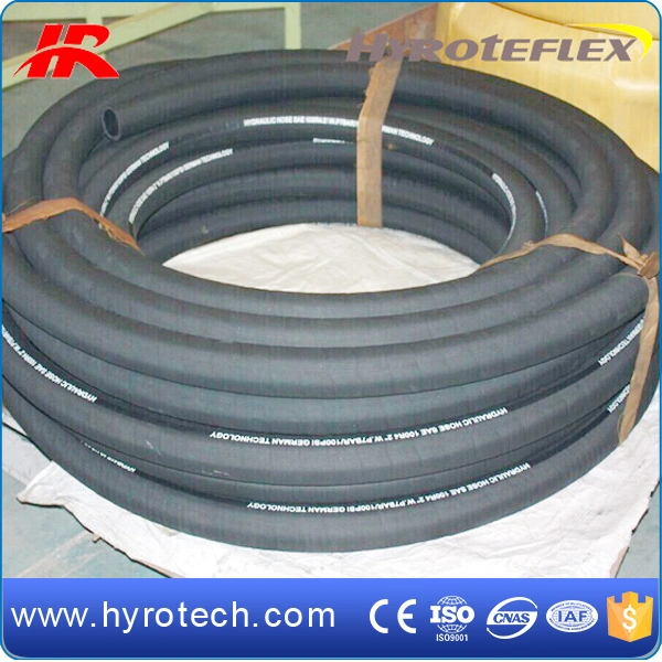 China Oil Resistant Industrial and Hydraulics Pump Fluid Hydraulic Hose SAE 100r4 Connected Fittings