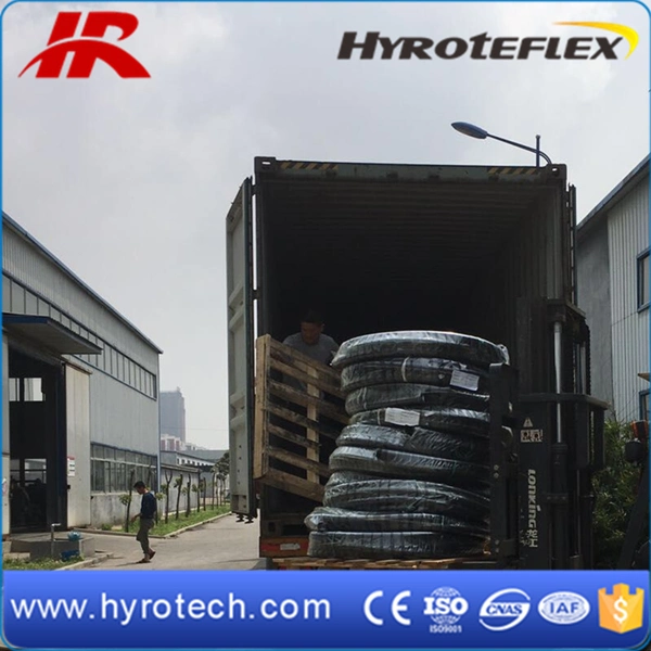 China Oil Resistant Industrial and Hydraulics Pump Fluid Hydraulic Hose SAE 100r4 Connected Fittings