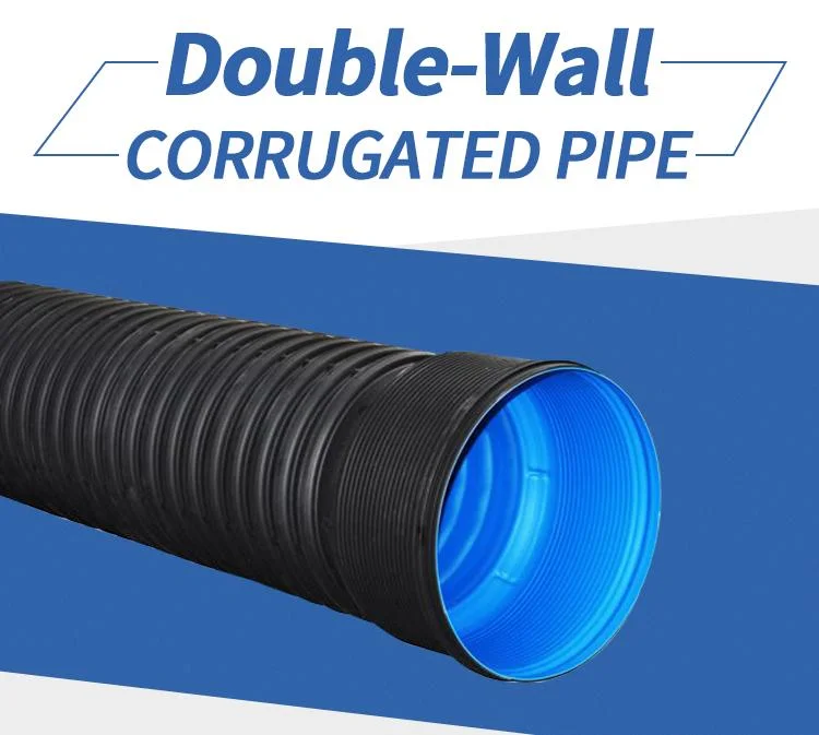 HDPE Double Wall Corrugated Culvert Bellow Water Pipe Drainage Dredge Sewerage