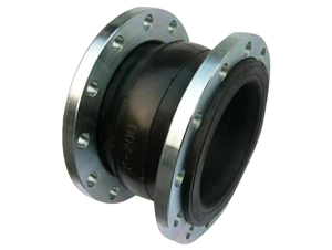 DN400; Class 150; L=255mm; Flange Connector Rubber Expansion Joint Galvanized