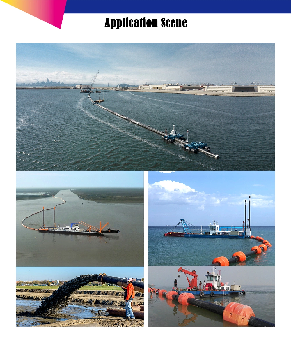 Factor Direct Equipped with Foam Body Diameters up to 1200 mm Floating Pipelines Marine Discharge Self Floating Hose Self Floating Dredge Hose