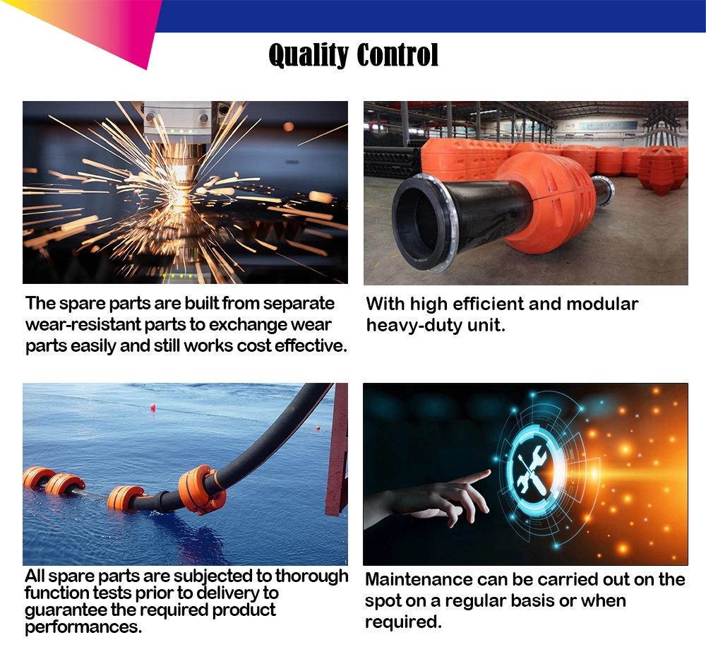 Various Lengths and Pressure Ratings Highly Efficient Discharge Process Sand Winningapplications Floating Discharge Lines Dredger Suction Hose