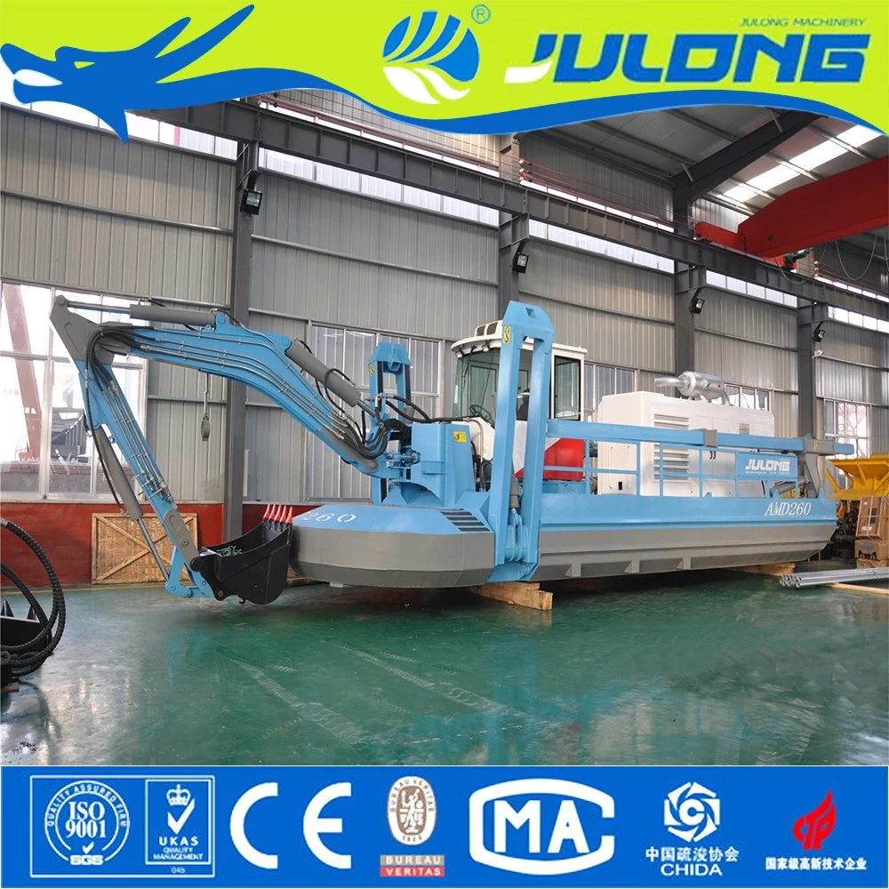 6.5m Dredging Depth Amphibious Multi-Functional Dredger Equipment for Swamp Shallow Water Area