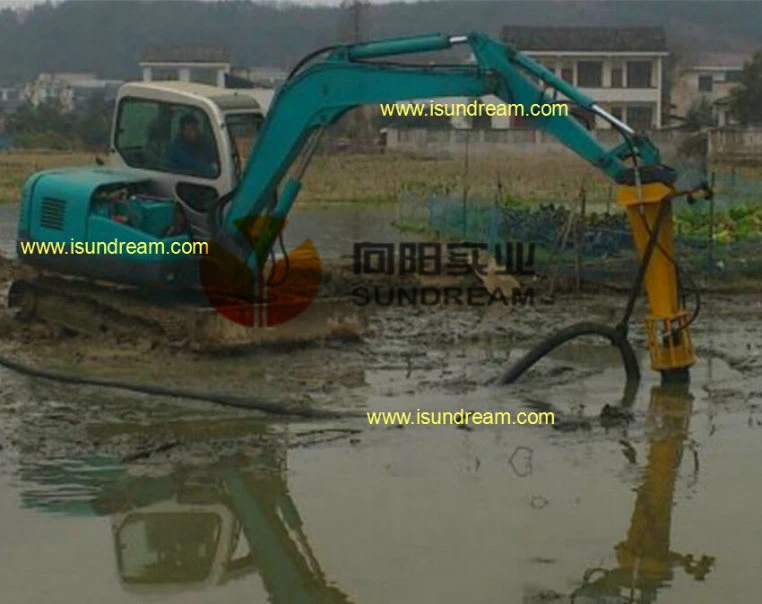 Hydraulic Driven Submersible Sand Dredging Slurry Pump with Agitator and Excavator