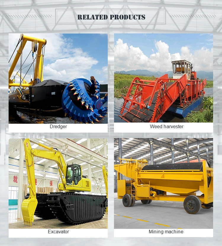 Cutter Suction Dredge Water Master Sand Multipurpose Excavator Backhoe Dredging Machine Amphibious Multi Function Dredger