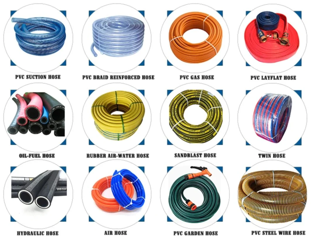 Flexible Hose Fuel Drop Suction Hose Nitrile (NBR) Rubber Rigid PVC Helix and Embedded Ground Wire