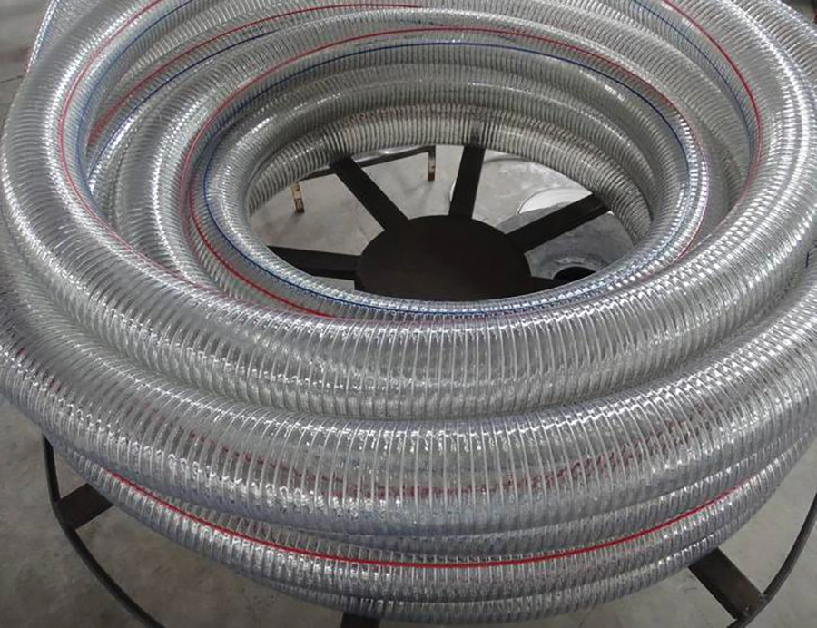 Industrial Clear Water Fuel PVC Spring Spiral Hose with Wire