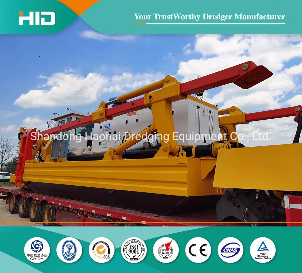 HID Amphibious Multipurpose Dredger CE 300 Cutter Suction Dredger Shallow Water Master Backhoe Pile Grabe Selfpropelled Easy Transport Hot Sale 2024