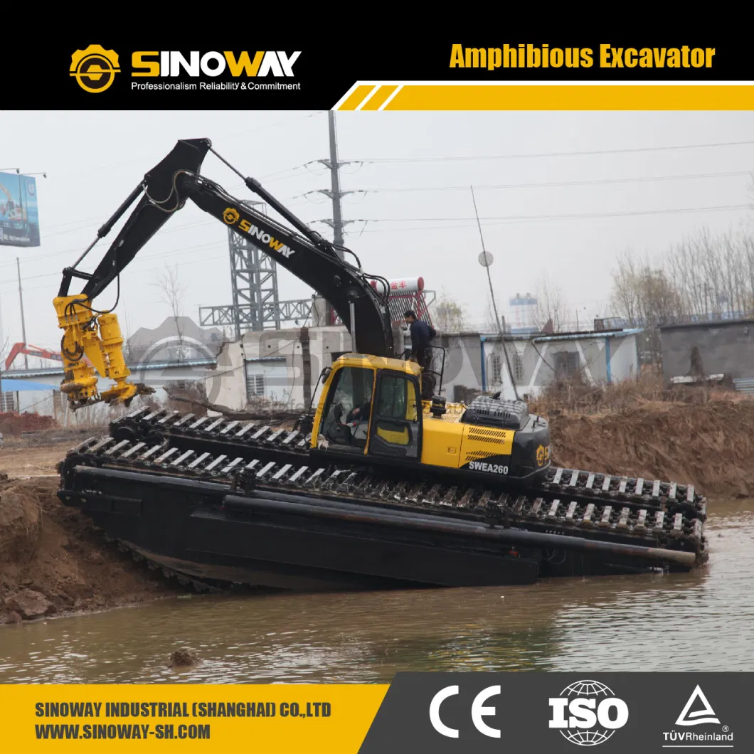 Sinoway Amphibious Dredger New Backhoe Dredger Price