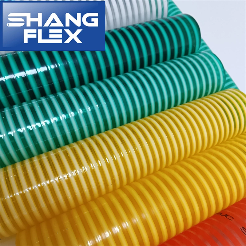 Green PVC Suction Water Discharge Hose for Irrigation