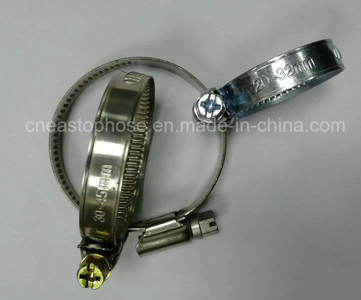 Germany Type Worm Drive Hose Clamp with 12.7mm Band Width