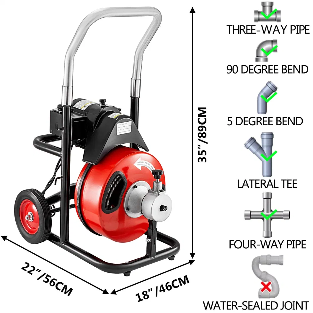 Electric High Pressure Pipe Drain Swer Dredging Cleaning Equipment