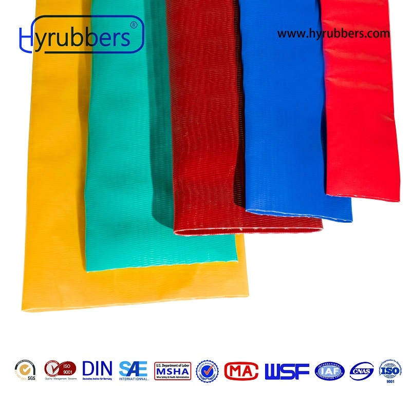 Anti-UV Flexible Agriculture PVC Layflat Water Discharge Hose Assembly