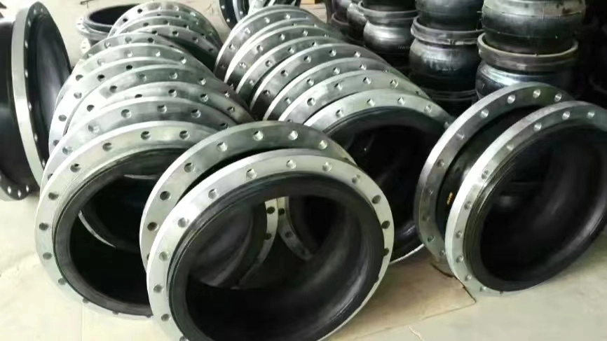 DN400; Class 150; L=255mm; Flange Connector Rubber Expansion Joint Galvanized