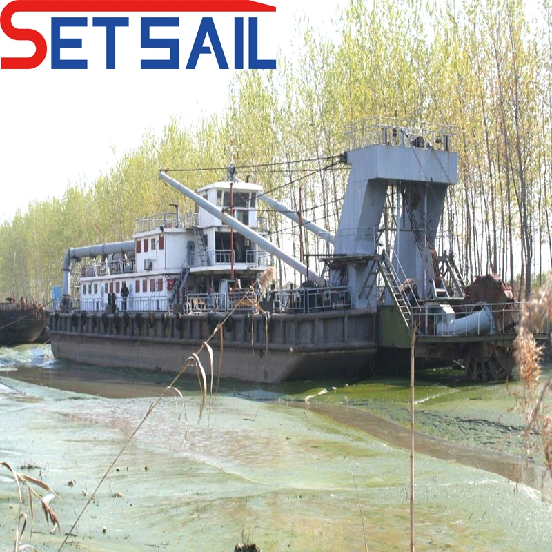 Small Size Water Flow 800m3 Wheel Bucket Dredger for River
