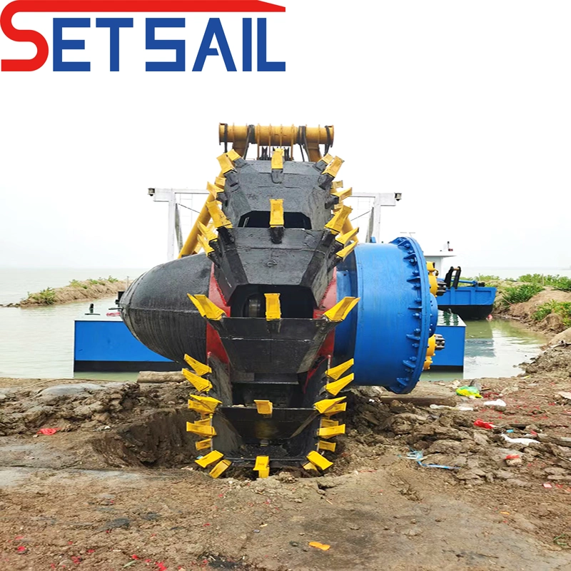 Small Size Water Flow 800m3 Wheel Bucket Dredger for River