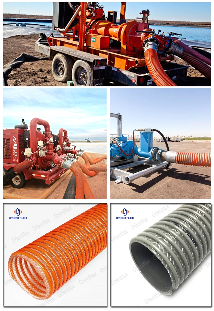 Industrial Irrigation PVC Fibre Reinforced Suction Water Pump Pipe Hose with Fittings