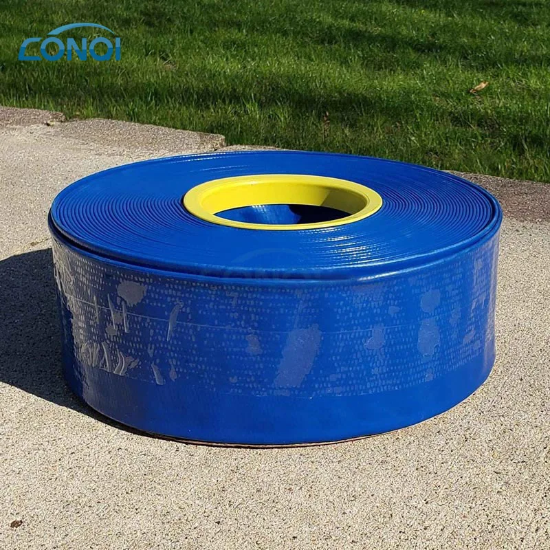 High Pressure Heavy Duty Agricultural PVC Layflat Water Discharge Irrigation Hose Pipe 1 2 3 6 8 10 12 Water Pump Pool Discharge Garden Sunny Layflat Hose