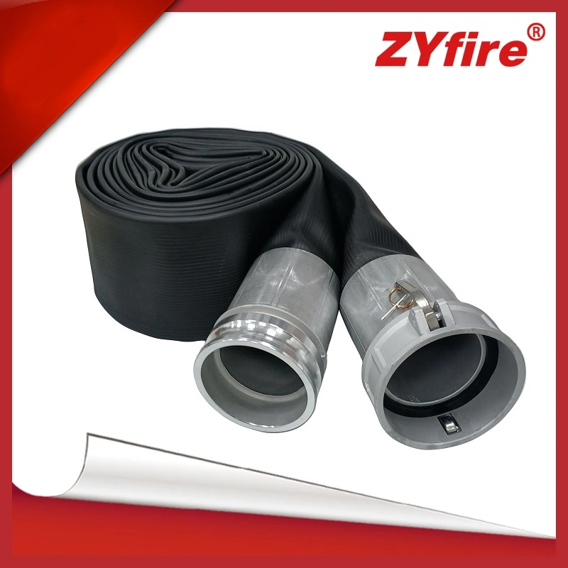 Zyfire Irrigation 4 6 8 10 12 Inch Collapsible High Pressure Heavy Duty Water Pump Discharge Garden Layflat Hose