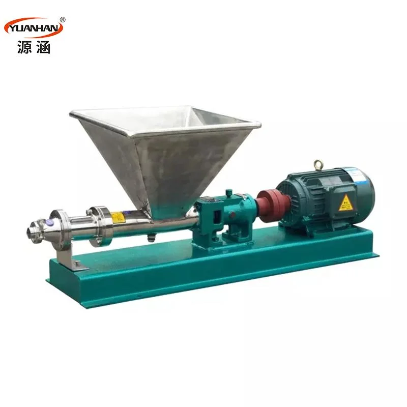 Hopper Stainless Steel Food Grade High Viscosity Single Screw Pump