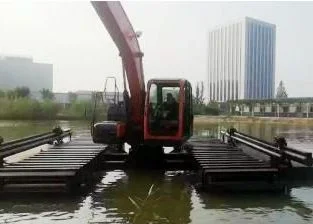 Floating Pontoon for Amphibious Excavator Swamp Buggy Excavator Hydraulic Dredging Excavators Equipment