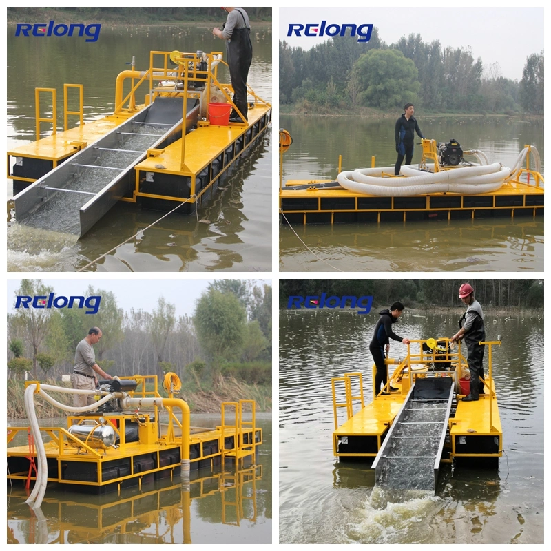 Relong Mining Machine Portable Sand Dredger River Sand Dredging Machinery Gold Dredge Equipment