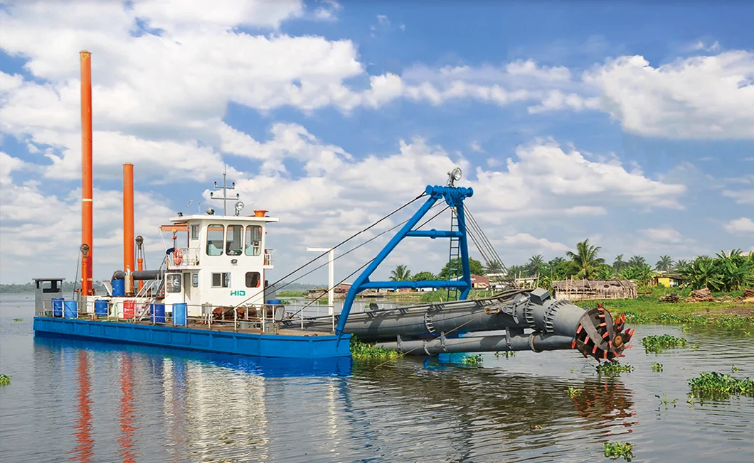 18 Inch China Dredger Manufacturer Backhoe Dredger Boat Sand Desilting Machine Hydraulic Cutter Suction Dredger