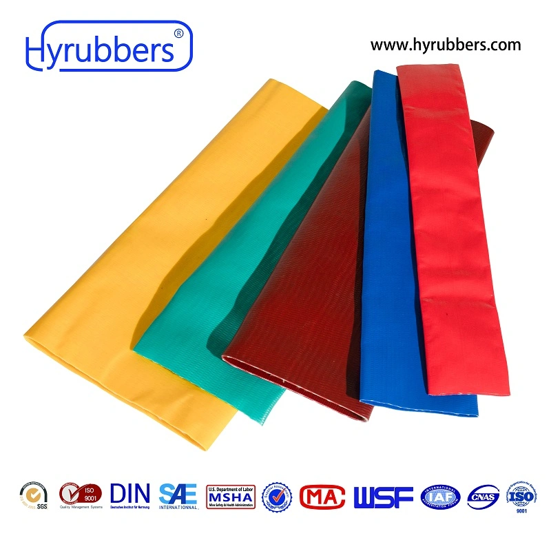 Water Discharge Hose Flexible Anti-UV Agriculture PVC Layflat Hose and Hose Assembly