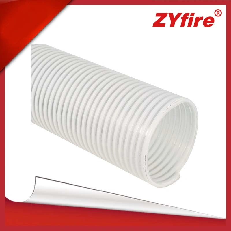 Zyfire Large Diameter Water TPR Covered Suction Hose with Rigid TPR Helix for Heavy Duty Suction Drainage Viscous