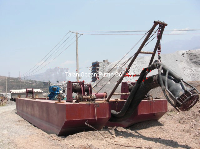 Good Quality Sand Dredger River Sand Dredging Barge Vessel Water Jetting Slurry Use Submersible Sand Pump Dredger