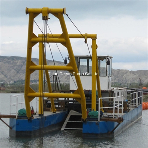 Good Quality Sand Dredger River Sand Dredging Barge Vessel Water Jetting Slurry Use Submersible Sand Pump Dredger