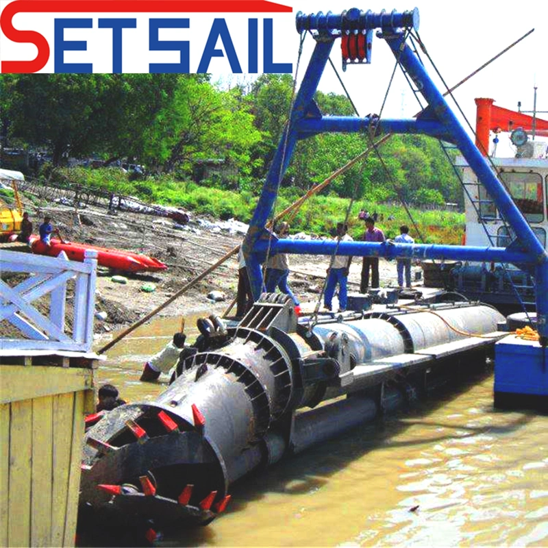 Cummins Diesel Engine Cutter Suction Dredger with PE Pipe Floating