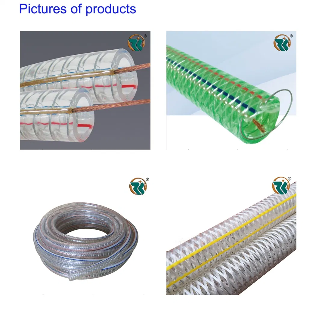 19mm Industrial PVC Spiral Steel Wire Reinforced Water/Air/Rubber/Suction/Garden Hoses