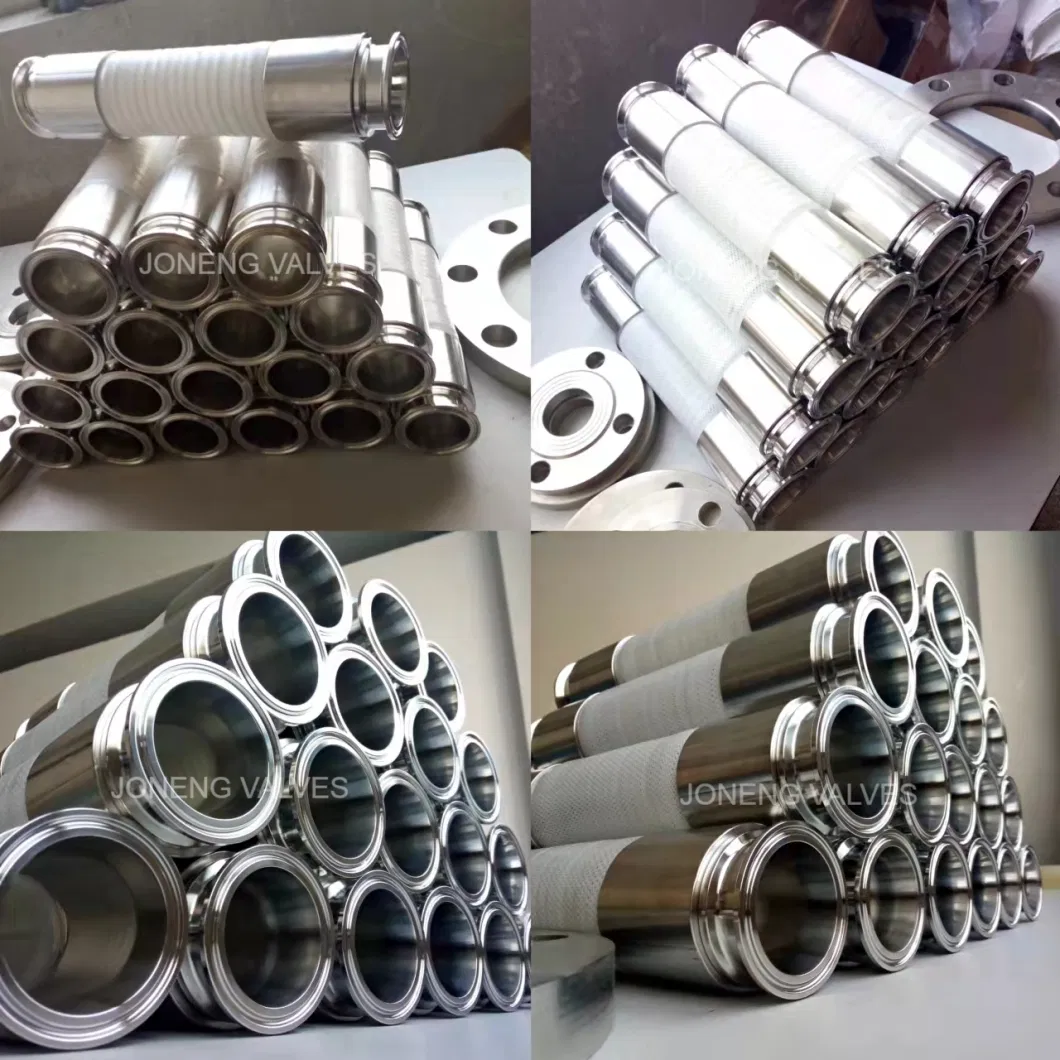 Sanitary Grade Stainless Steel Wire Reinforced High Purity Platinum Vulcanized Silica Gel Material Exhaust Pipe