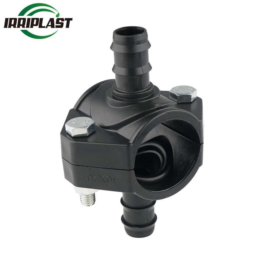 4 to 16 Bar Working Pressure HDPE PP Compression Fitting Irrigation Saddle with or Without Reinforcing Ring