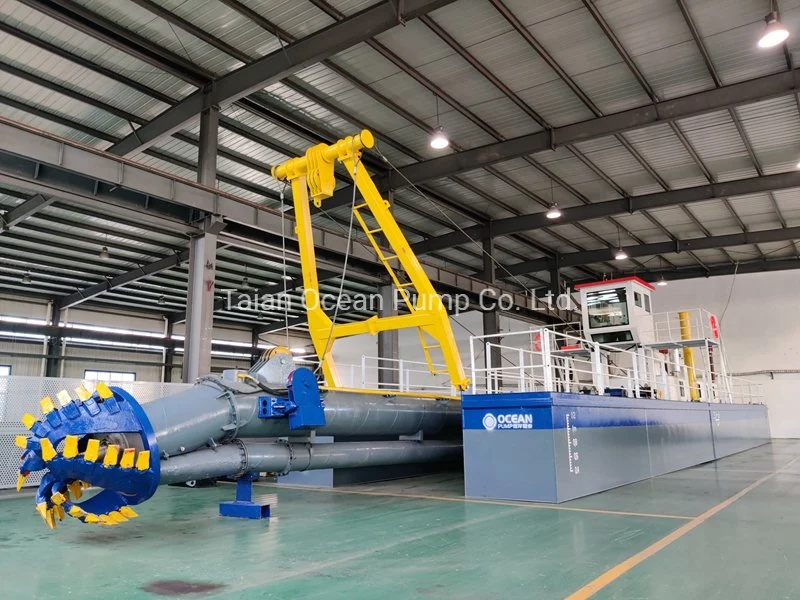 2500m Discharge Distance Mechanical Hydraulic Sand Pump Dredger Cutter Suction Dredger with High Pressure Water Pipe