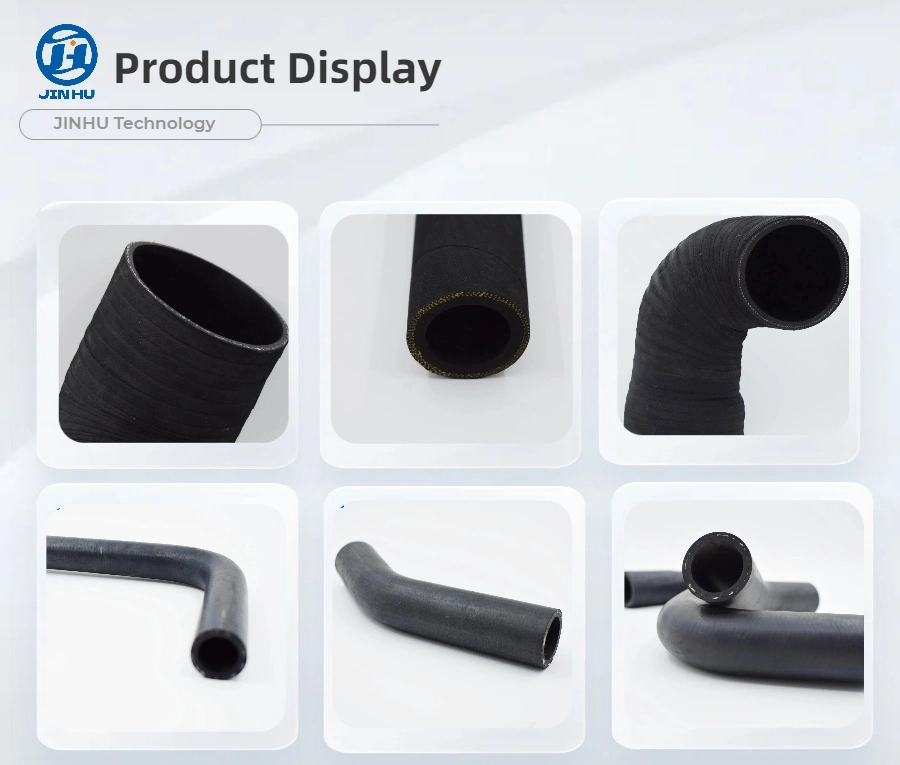 Heat Resistant EPDM, NBR, HNBR, Silicone Molded Rubber Drain Elbow Hose with Stainless Steel Clamp for Air Conditioner (OEM support)
