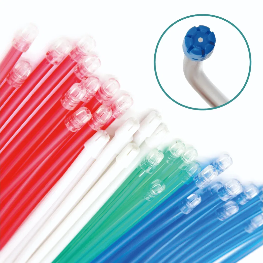 Disposable Bendable Colorful Dental Consumable Surgical Saliva Ejector for Medical Use