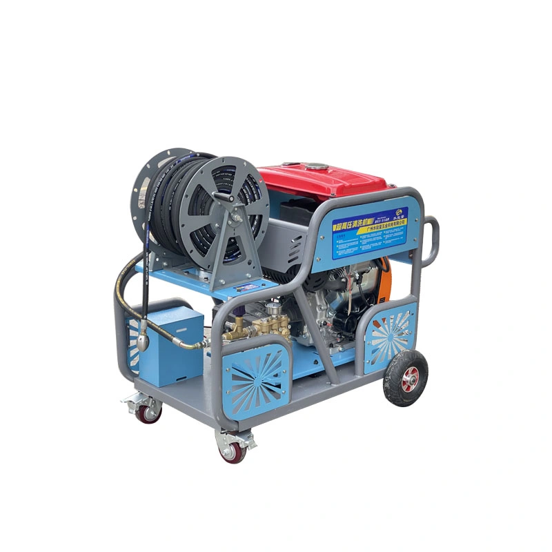 Gasoline High Pressure Pipeline Dredging Machine Municipal Property District Sewer Large Power Cleaning Machine Washer