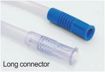 Clear and Soft Disposable Medical Yankauer Connecting Suction Tube with Handle