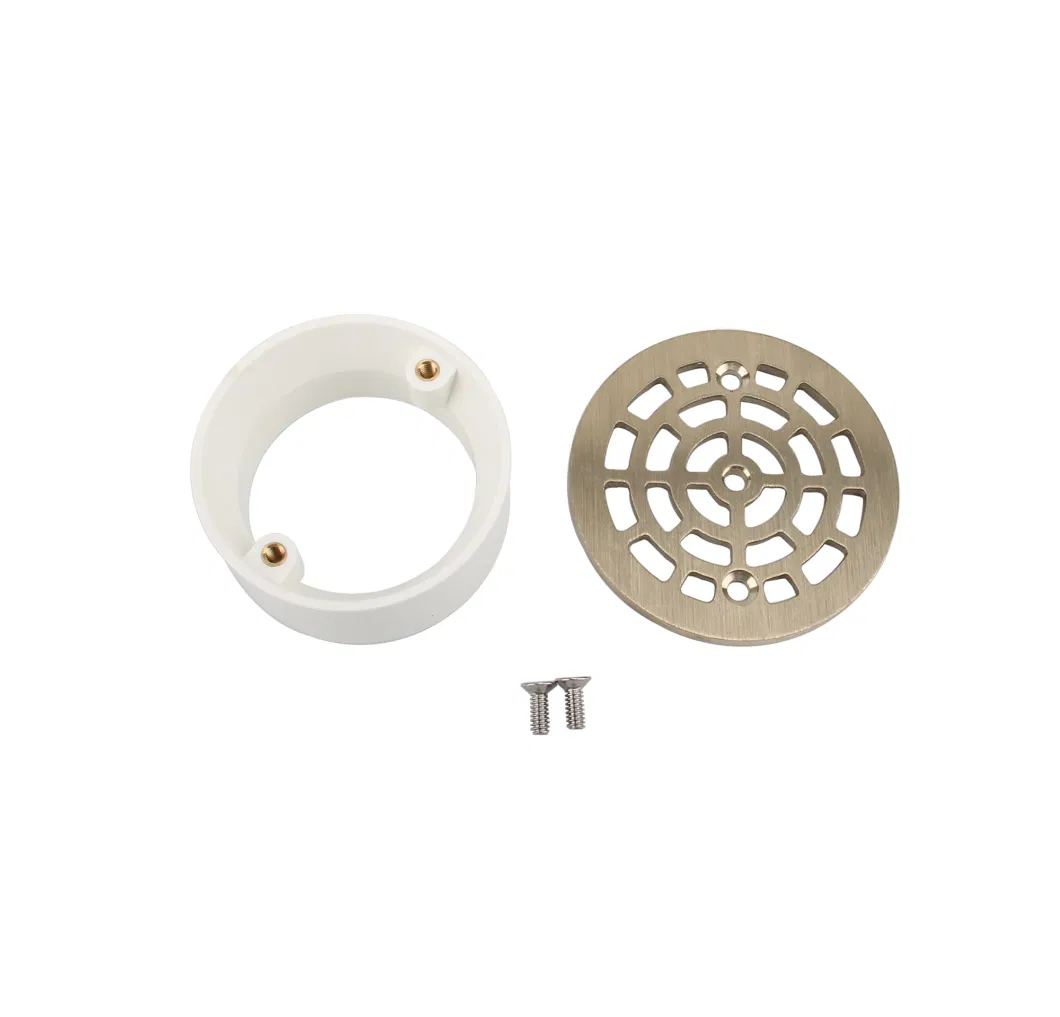 PVC Inside Pipe Fit Drain with Nickel Bronze Round Strainer