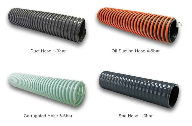 Flexible Hose Fuel Drop Suction Hose Nitrile (NBR) Rubber Rigid PVC Helix and Embedded Ground Wire