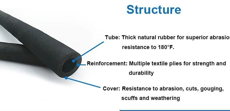 2 Inch Flexible Chemical Rubber Suction &amp; Discharge Hose 150psi