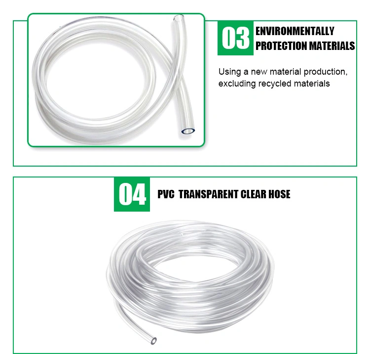 Water Pump 4 Inch PVC Liquid Suction Hose Clear Plastic PVC Transparent Water Hose for Irrigation