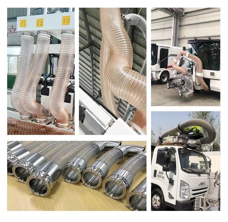 Pressure-Resistant PU Transparent Ventilation Hose Suction Exhaust Hose