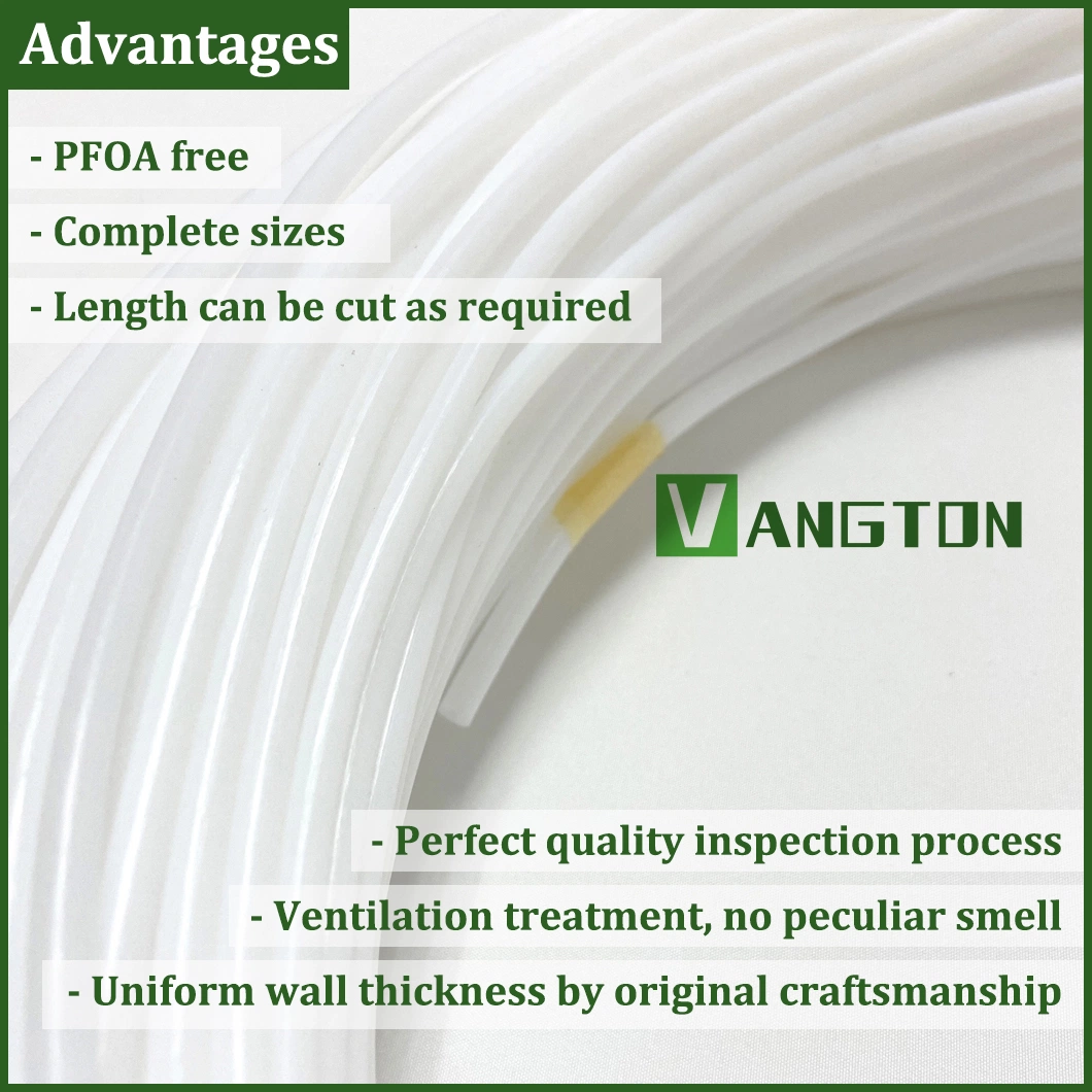 White Color PTFE Pipe Tube for Sealing of Sanitary Industry