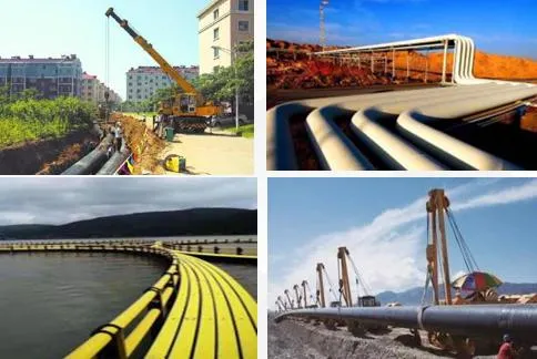 in Land or Sea Oil and Gas Transportation, High-Pressure Water Transmission, Heat, Municipal Pipeline Network, Mining Ocean Floating Pipeline