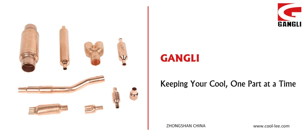 Gangli Refrigeration Fittings Copper Pipe Muffler