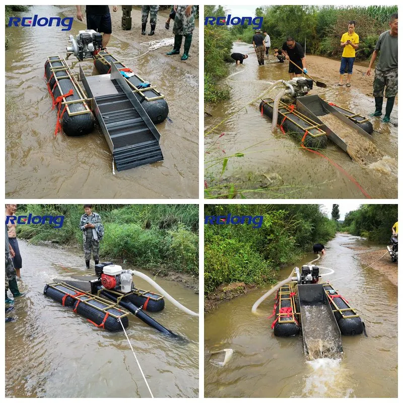 Relong 4 Inch Gold Dredge for Sale Gold Diamond Dredge Boat Gold Dredging Equipment Portable Gold Suction Dredge Mining Dredge