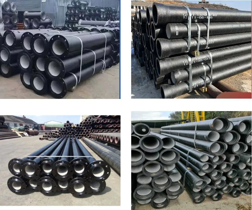 Flanged Pipe Ductile Iron En545 ISO2531 HDPE Flanged Pipe for Dredger with Various Diameter